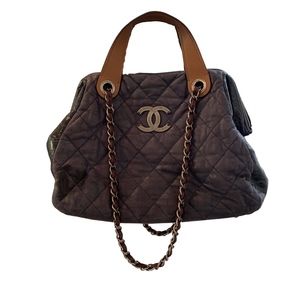 Chanel "In the Mix" navy blue/bordeaux bag